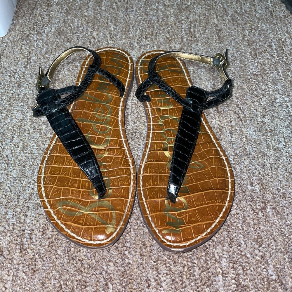 Sam Edelman Gigi Thong Sandal Black Boa